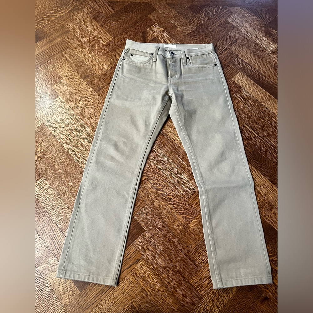 UNBRANDED BRAND 12.5 oz Selvedge Cotton Jeans UB107 Skinny Tan Pants Skinny‎ 29